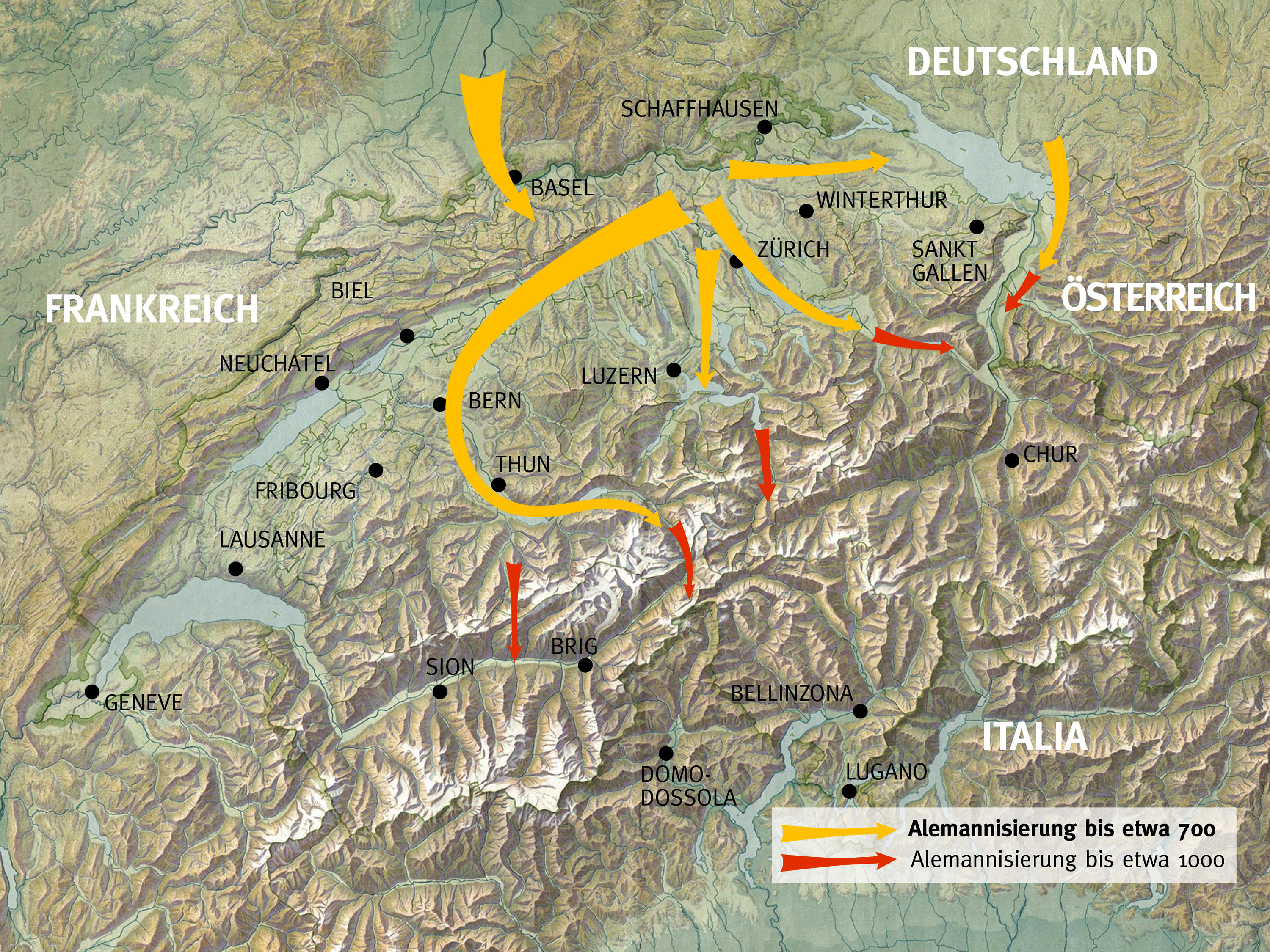 Alemannien Alemannische Sprache hält sich im Oberwallis seit mehr als 1000 Jahren ...